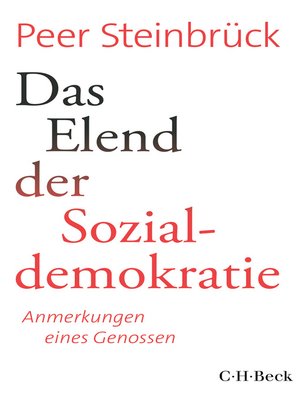 cover image of Das Elend der Sozialdemokratie